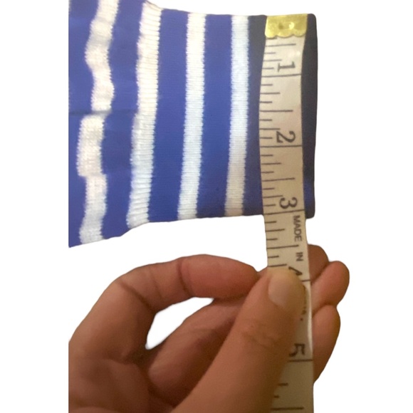 Jeanne Pierre cashmere blend nautical stripes boatneck sweater. Sz. L - Picture 10 of 14